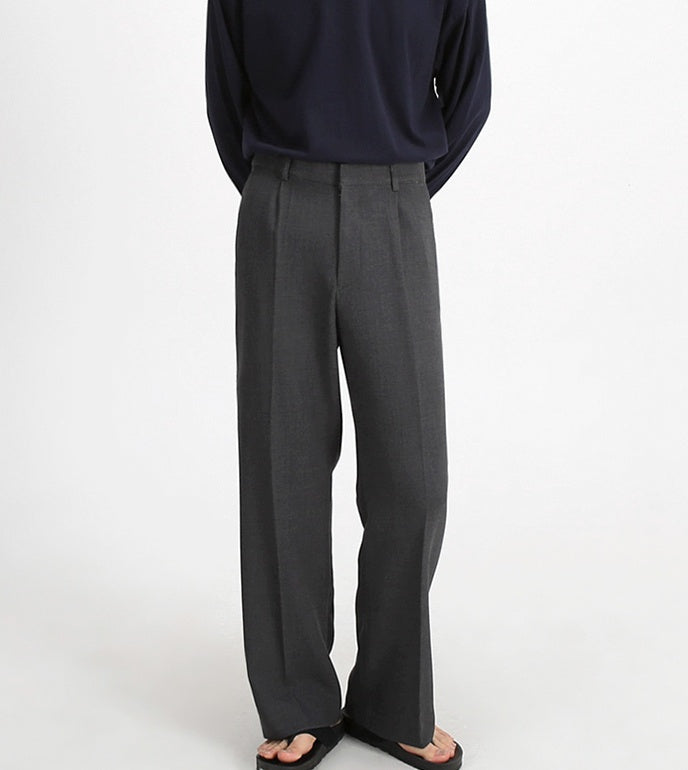 Loose Casual Trousers Wide Leg Straight Drape Floor Mopping