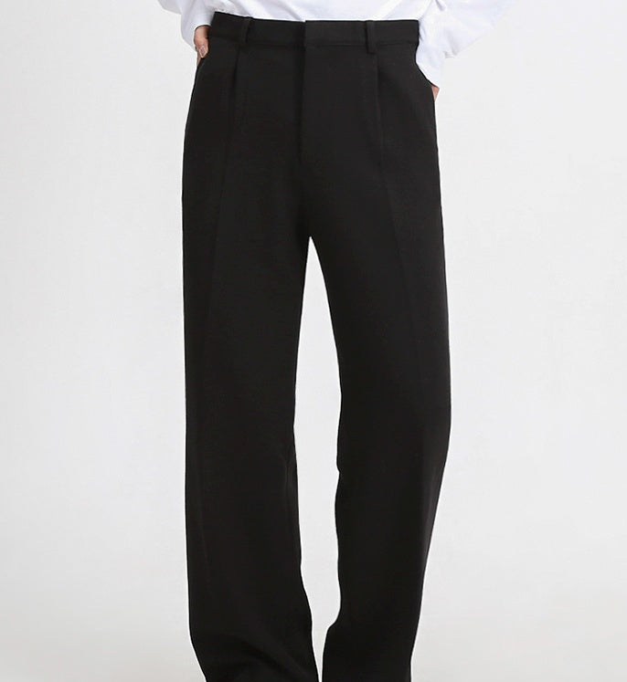 Loose Casual Trousers Wide Leg Straight Drape Floor Mopping
