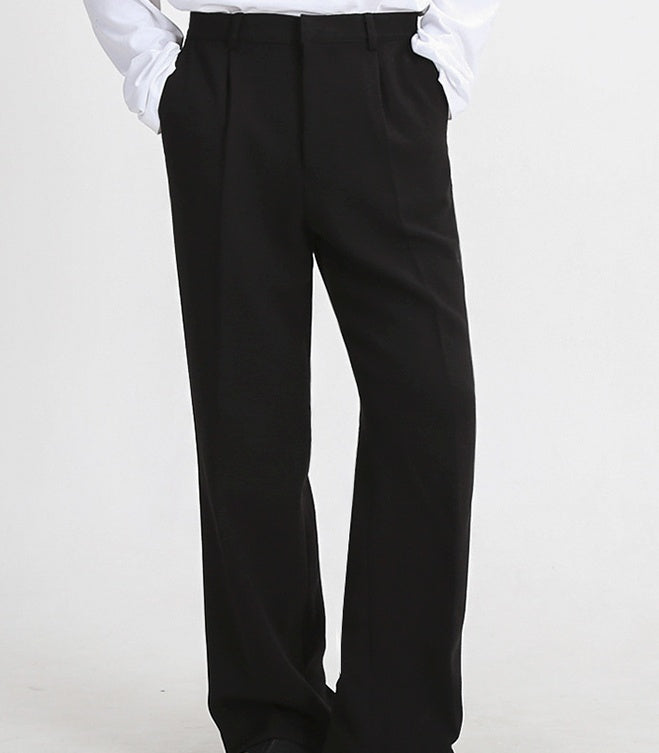 Loose Casual Trousers Wide Leg Straight Drape Floor Mopping