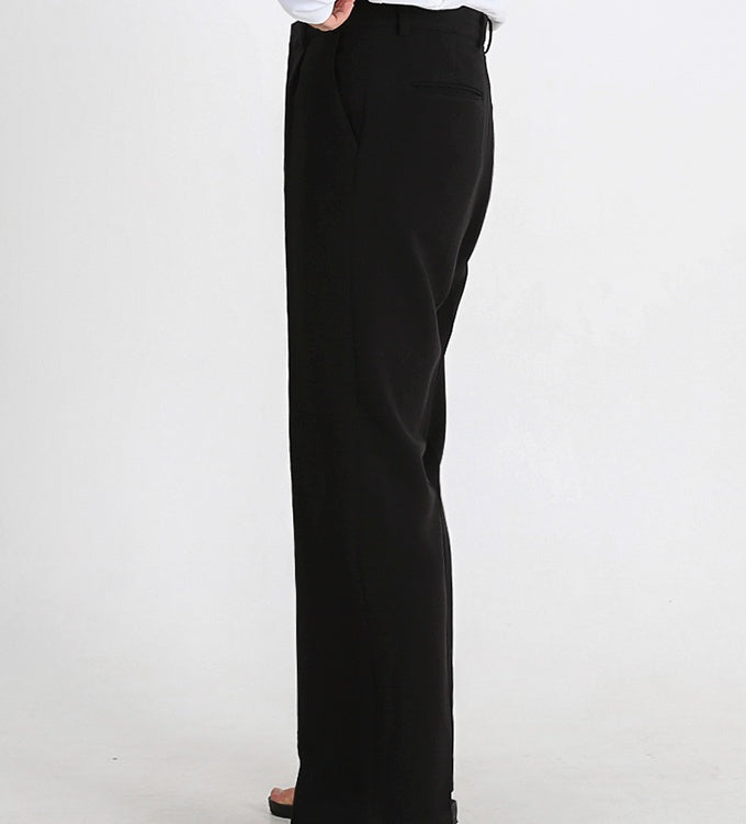 Loose Casual Trousers Wide Leg Straight Drape Floor Mopping