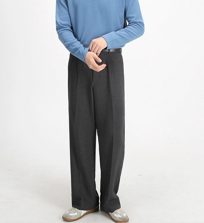 Loose Casual Trousers Wide Leg Straight Drape Floor Mopping