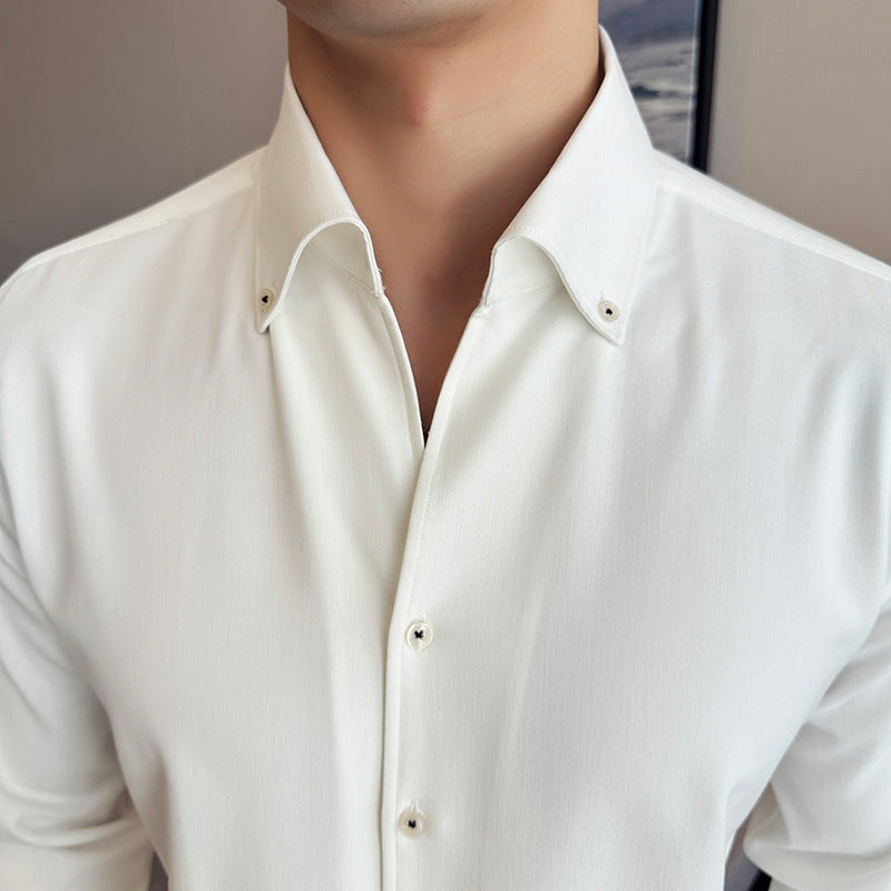 Men's Long-sleeved Denim Shirt